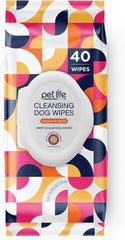 Pet Wipes for Dogs, Dog Cleaning Wipes - Plant-Based Dog Wipes with Moisturizing Aloe Leaf & Calendula - Made in the USA - Bergamot Apple Scent Dog Grooming Wipes - 40Ct (Pack of 1)