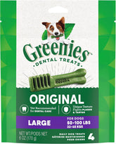 Original Large Dental Dog Treats, 6 Oz. Pack (4 Treats)
