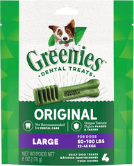 Original Large Dental Dog Treats, 6 Oz. Pack (4 Treats)