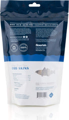 Freeze-Dried Raw Pet Treats for Dogs, Cod Skin Chews (6 Count)