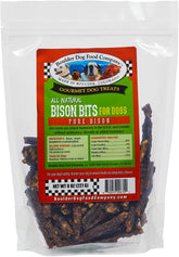 Bison Bits: Pure Bison Dog Treats - All Natural, Vet Approved, Limited Ingredient, Grain Free, Healthy & Nutritious Dog Treats (8Oz)