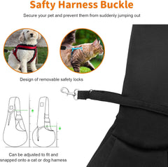 Dog Carrier Sling, Cat Sling Carrier, Small Dog Sling Carriers for 0-15 Lbs, Hands Free Puppy Carrier Sling, Crossbody Pet Carrier for Travel, Breathable Pad, Storage Pocket, Tote Design Cat Carrier