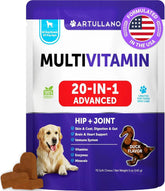 20 in 1 Dog Multivitamin with Glucosamine Chewable Dog Vitamins and Supplements Senior & Puppy Multivitamin Chews for Pet Hip & Joint Support Immunity Mobility Skin Digestion 70 Soft Treats