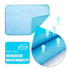 NONOR Dog Cooling Mat Summer Pet Bed for Dogs Cats Kennel Pad Breathable Pet Self Cooling Blanket Dog Car Seat Bed