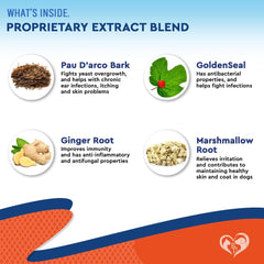 Natural Dog Yeast Infection anti Itch Treatment Itchy Ears Skin & Allergy Symptoms Relief Reduces Inflammation & Relieves Irritation Herbal Medicine Supplement Drops Made in USA