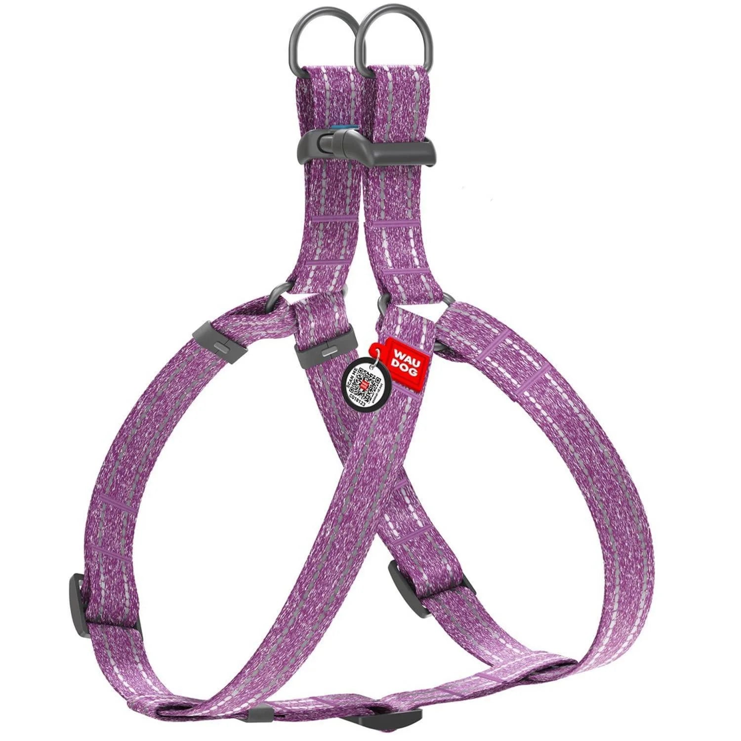 Purple Cotton Dog Harness Eco Friendly for Large Dogs L Size 2735 Inch