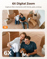 Home Security Camera R4S 4MP Wifi IP Camera,Wireless Baby Monitor with AI Human Detection Sound Detection 33Ft Night Vision 2 Way Audio Camera Compatible with Alexa Black