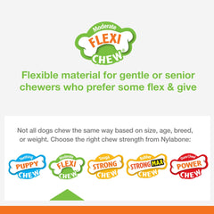 Flexi Chill & Chew Toy for Dogs with Treat Pockets, Dog Toys for Moderate Chewers, Chicken Flavor, Medium - up to 35 Lbs, 1 Count