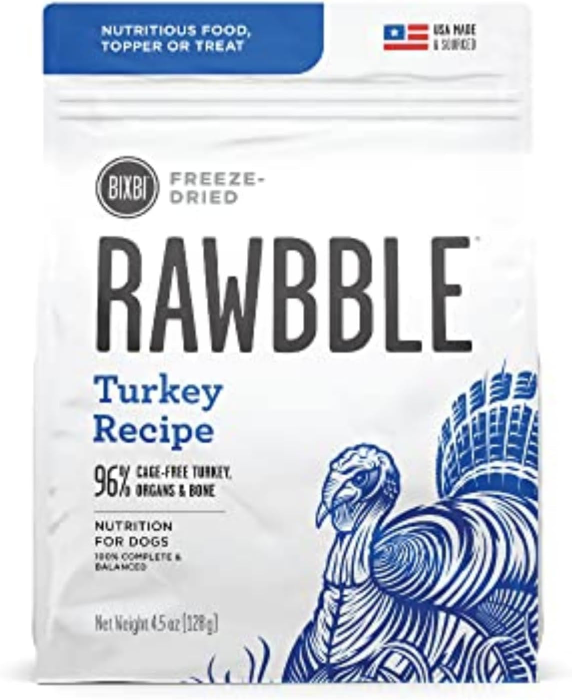 Rawbble Freeze Dried Dog Food, Pork Recipe, 26 Oz - 97% Meat and Organs, No Fillers - Pantry-Friendly Raw Dog Food for Meal, Treat or Food Topper - USA Made in Small Batches