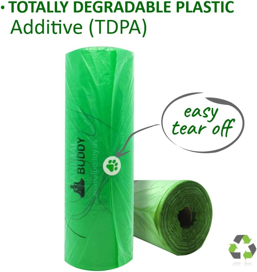 Dog Waste Bags - Disposable Biodegradable Poop Baggies - 12-Micron, No Leak or Odor Doggie Poopy Container - Recyclable Paper Box - 9X13" Roll, Lavender Scented, 500 Pieces