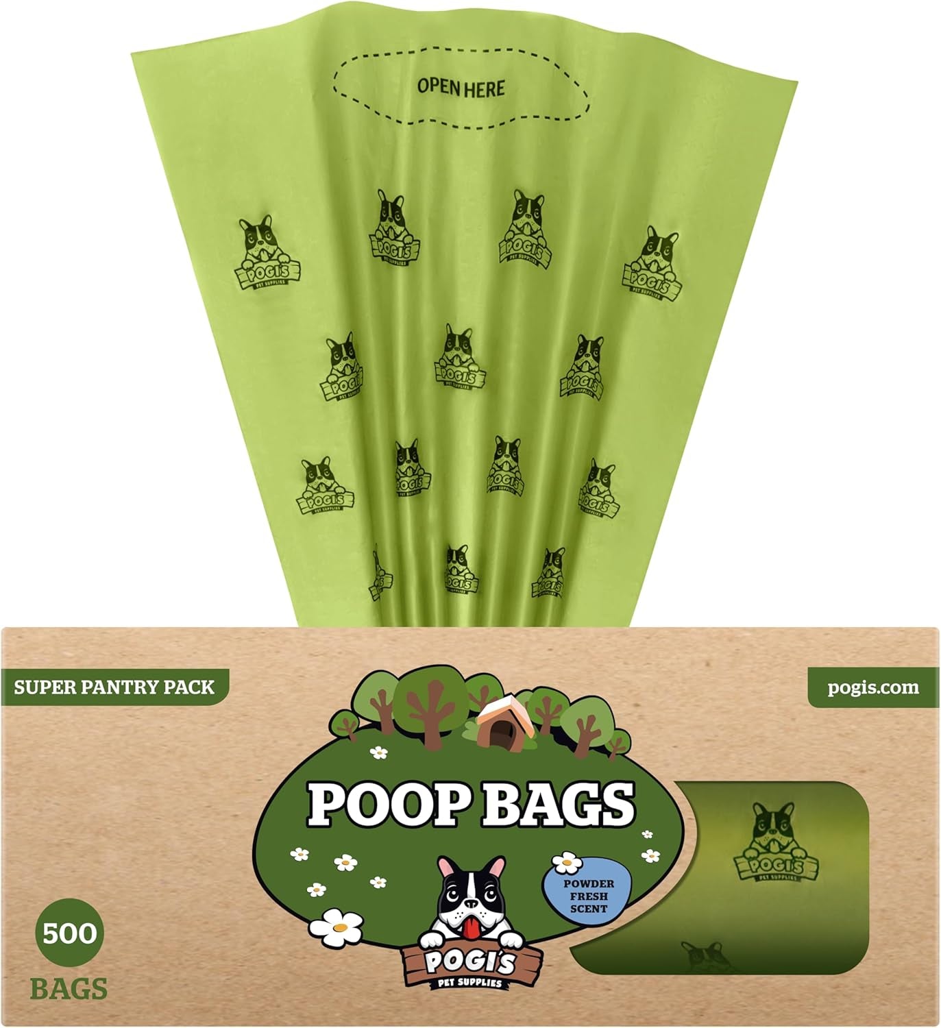 Pogi’S Dog Poop Bags – Leak-Proof & Extra Thick Pet Waste Bags (Unscented, 10 Rolls, 150-Count)