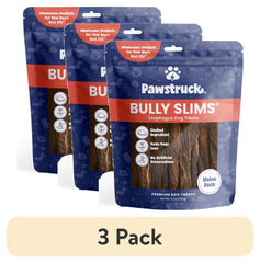 (3 Pack)  Natural Beef Bully Slims Gullet Chew Sticks for Dogs