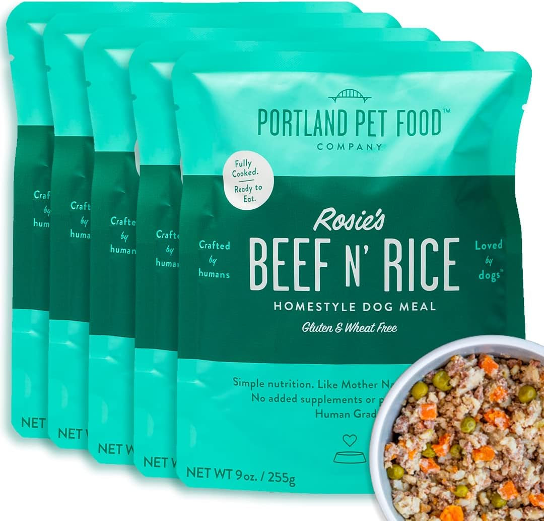 Hopkin'S Pork N’ Potato Fresh Dog Food Pouches - Human-Grade, Grain-Free Wet Meal Topper Mixer & Meals - Small & Large Breed Puppy & Senior Dogs - Made in the USA - 5 Pack