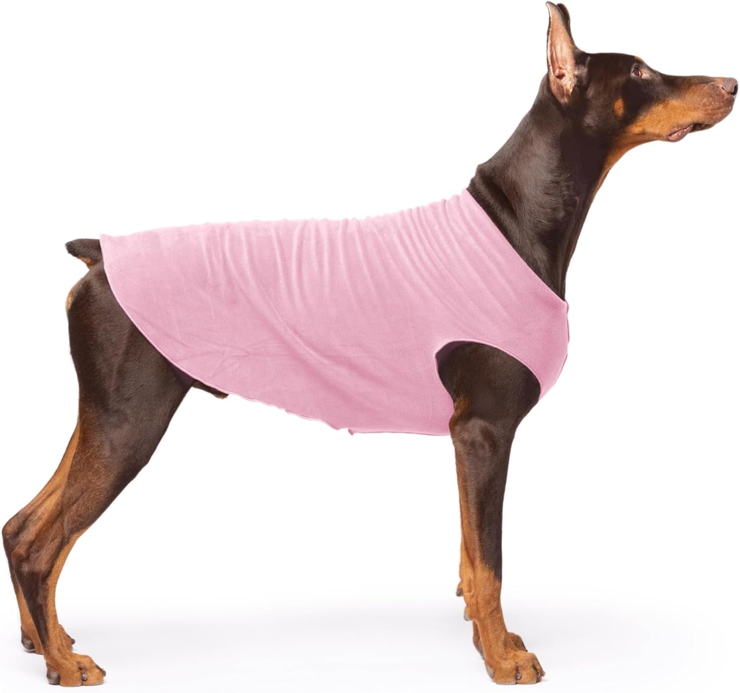 Goldpaw Stretchy Fleece Jacket for Small Dogs - Super Soft, Warm Dog Sweater - Pet Sweater Vest for Fall and Winter - Canine Clothes Made in the USA - Machine Washable - Red - Size 12