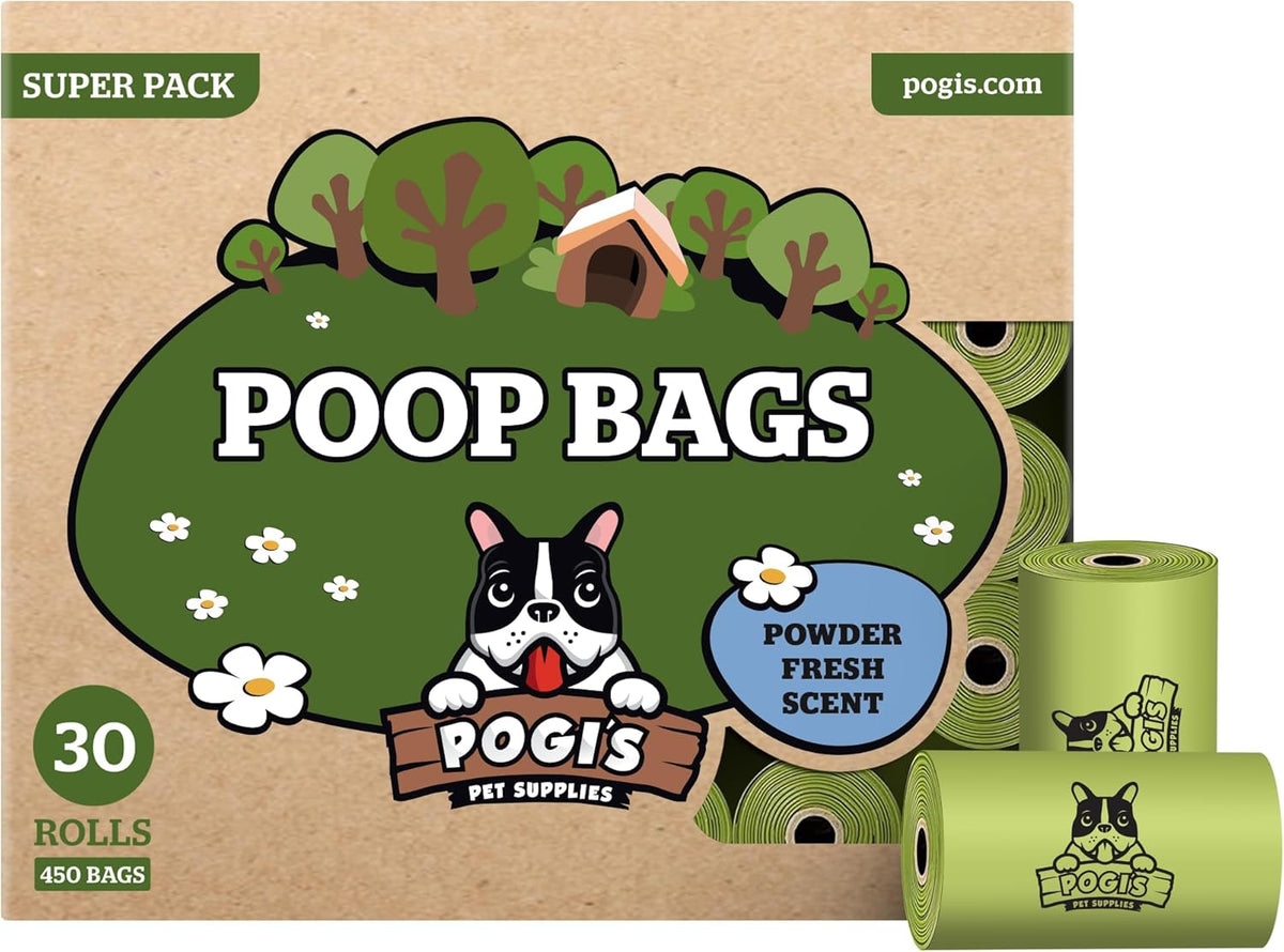 Pogi’S Dog Poop Bags – Leak-Proof & Extra Thick Pet Waste Bags (Unscented, 10 Rolls, 150-Count)