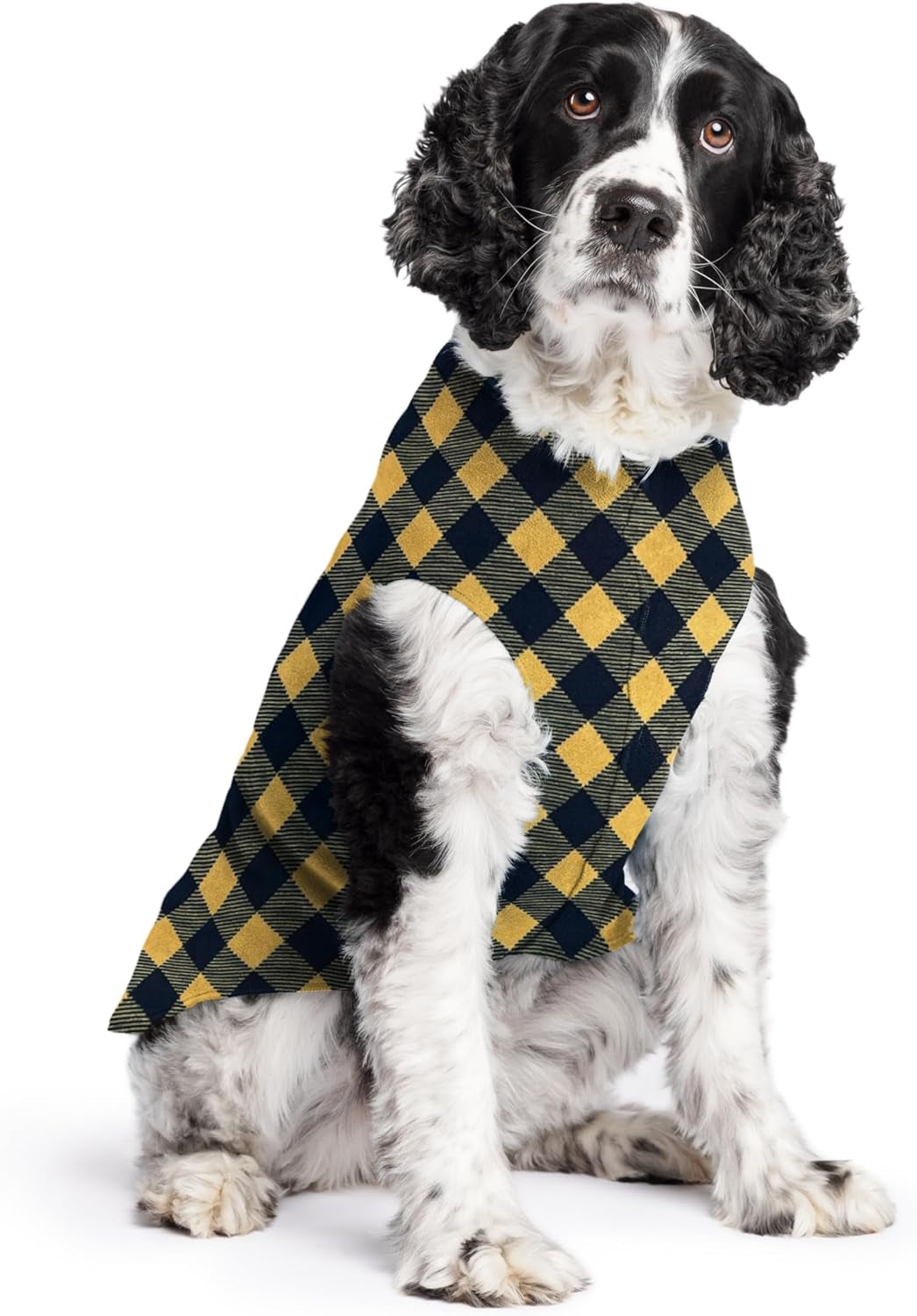 Goldpaw Stretchy Fleece Jacket for Small Dogs - Super Soft, Warm Dog Sweater - Pet Sweater Vest for Fall and Winter - Canine Clothes Made in the USA - Machine Washable - Mulberry Plaid - Size 16