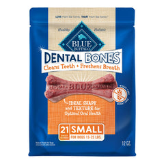 Dental Bones Small Natural Dental Chew Dog Treats, 12-Oz. Bag