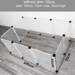 Foldable Pet Playpen Dog Fence Puppy Kennel House Exercise Training Puppy Kitten Space Dogs Supplies Rabbits Guinea Pig Cage