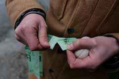 Pets Bamboo Dog Poop Bag Dispenser | Non Slip Bungee Fitting | Blue, One Size, 5060189750917