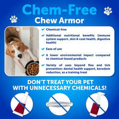 Flea and Tick Prevention for Dogs Chewables Natural Flea Treatment