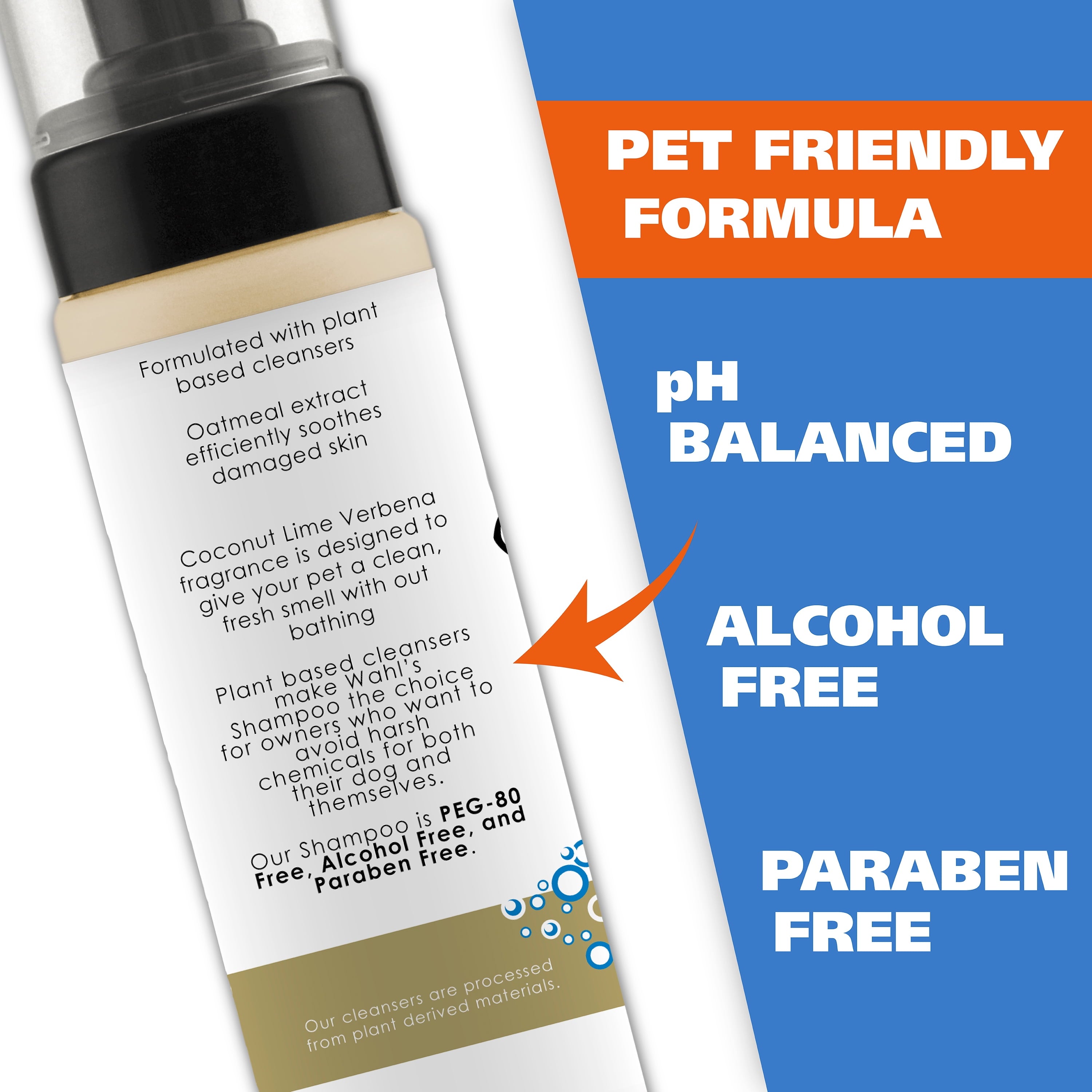 Waterless No Rinse Coconut Lime Verbena Dog Shampoo, 7.1-Oz Bottle 820015A