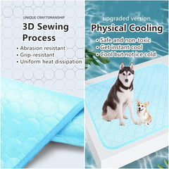 Chill & Cozy Cooling Mat – Sweet Relief for Your Pet on Hot Days 🌞❄️