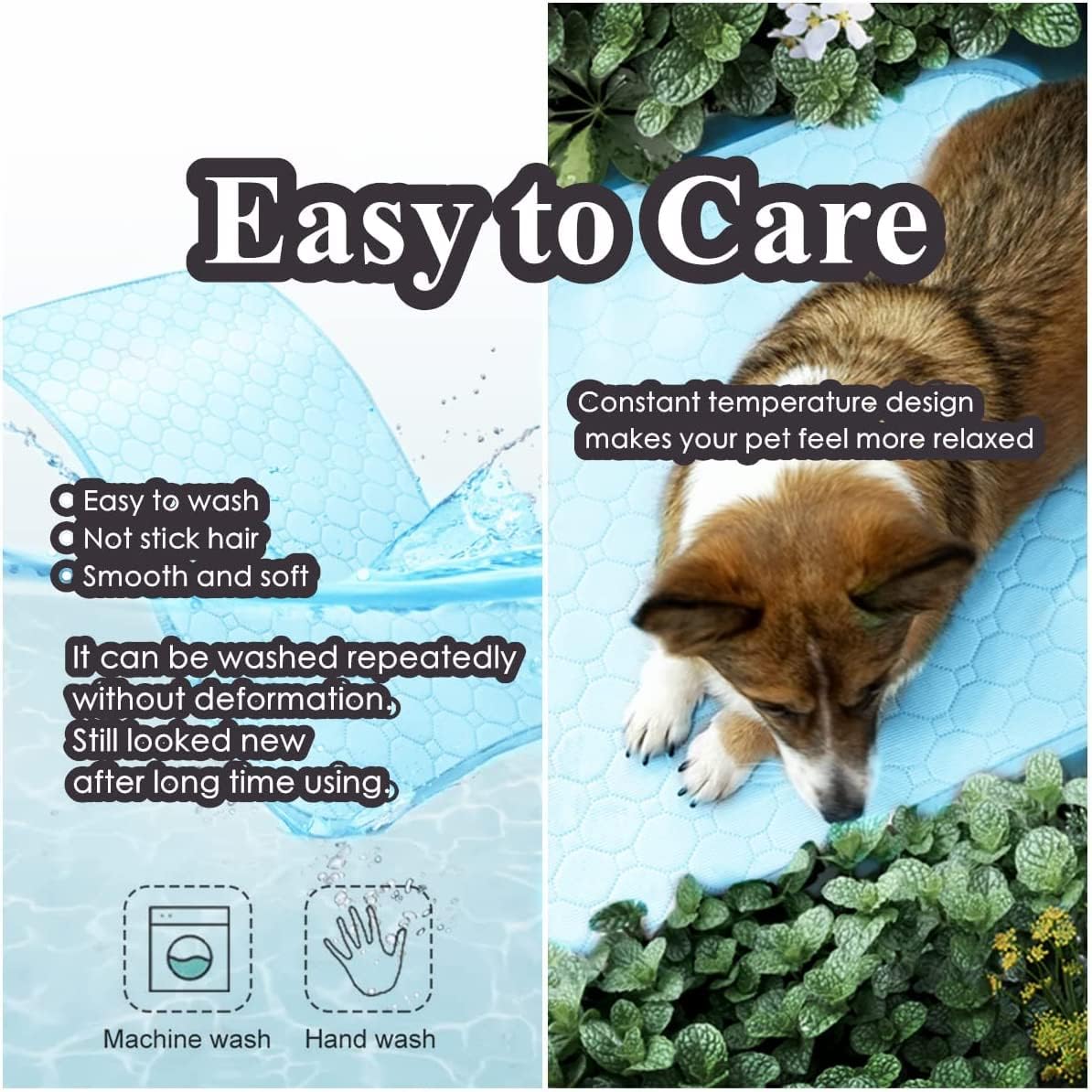 Chill & Cozy Cooling Mat – Sweet Relief for Your Pet on Hot Days 🌞❄️