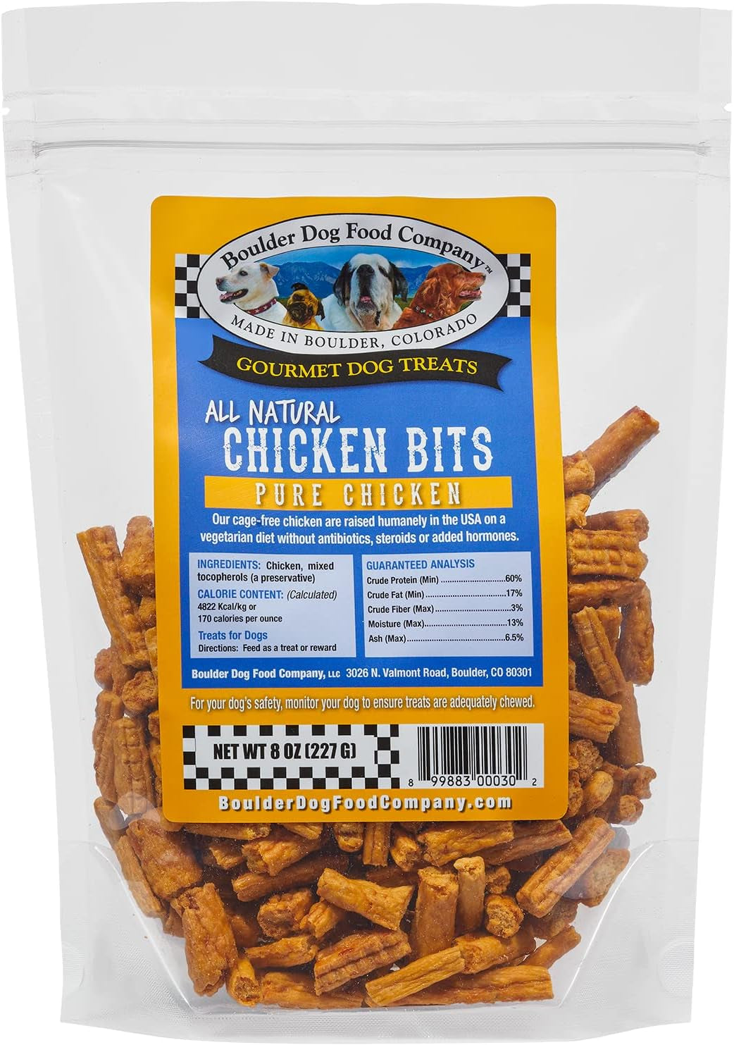 Bison Bits: Pure Bison Dog Treats - All Natural, Vet Approved, Limited Ingredient, Grain Free, Healthy & Nutritious Dog Treats (8Oz)