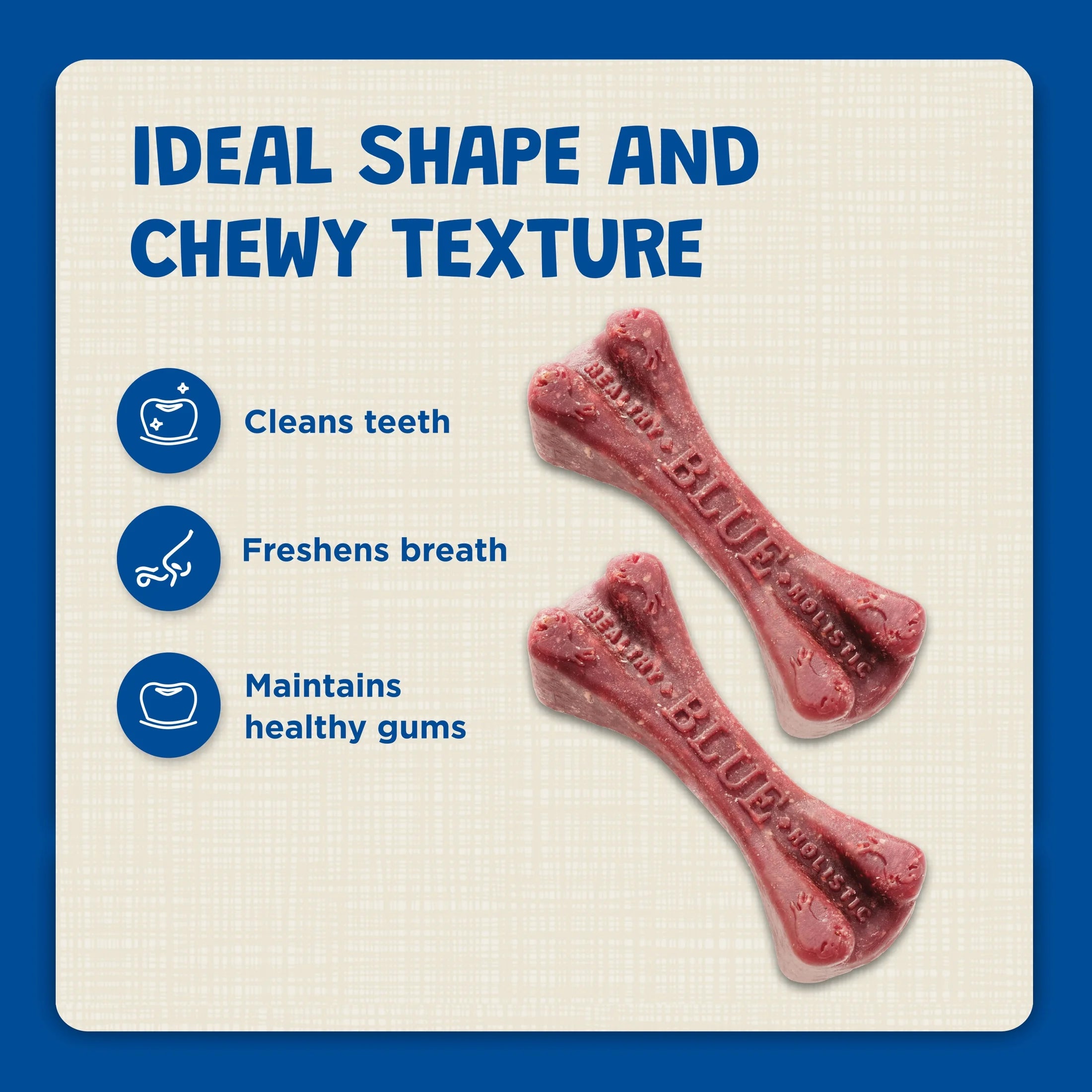 Dental Bones Small Natural Dental Chew Dog Treats, 12-Oz. Bag