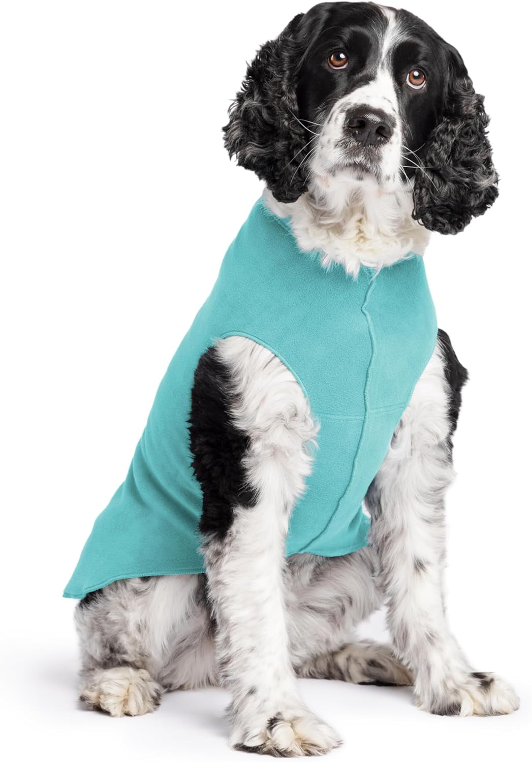 Goldpaw Stretchy Fleece Jacket for Small Dogs - Super Soft, Warm Dog Sweater - Pet Sweater Vest for Fall and Winter - Canine Clothes Made in the USA - Machine Washable - Mulberry Plaid - Size 16