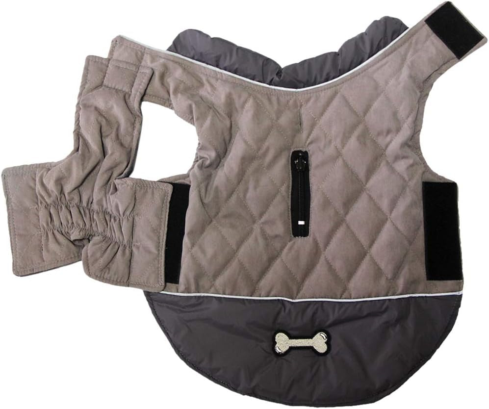 Workwear Style Dog Jacket with Built-in Harness