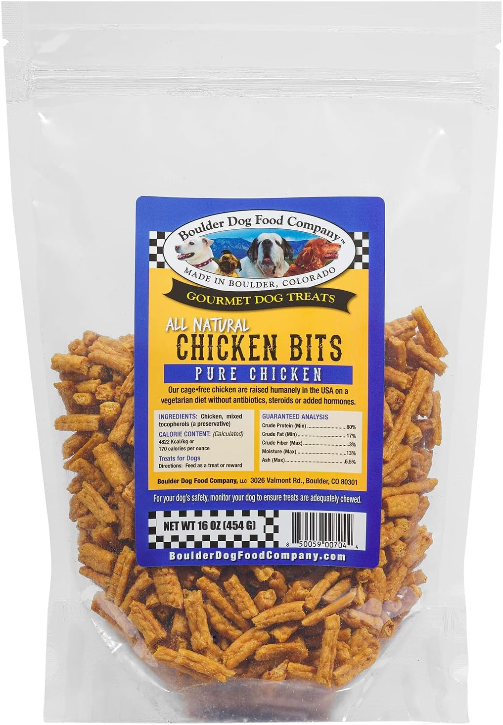 Bison Bits: Pure Bison Dog Treats - All Natural, Vet Approved, Limited Ingredient, Grain Free, Healthy & Nutritious Dog Treats (8Oz)