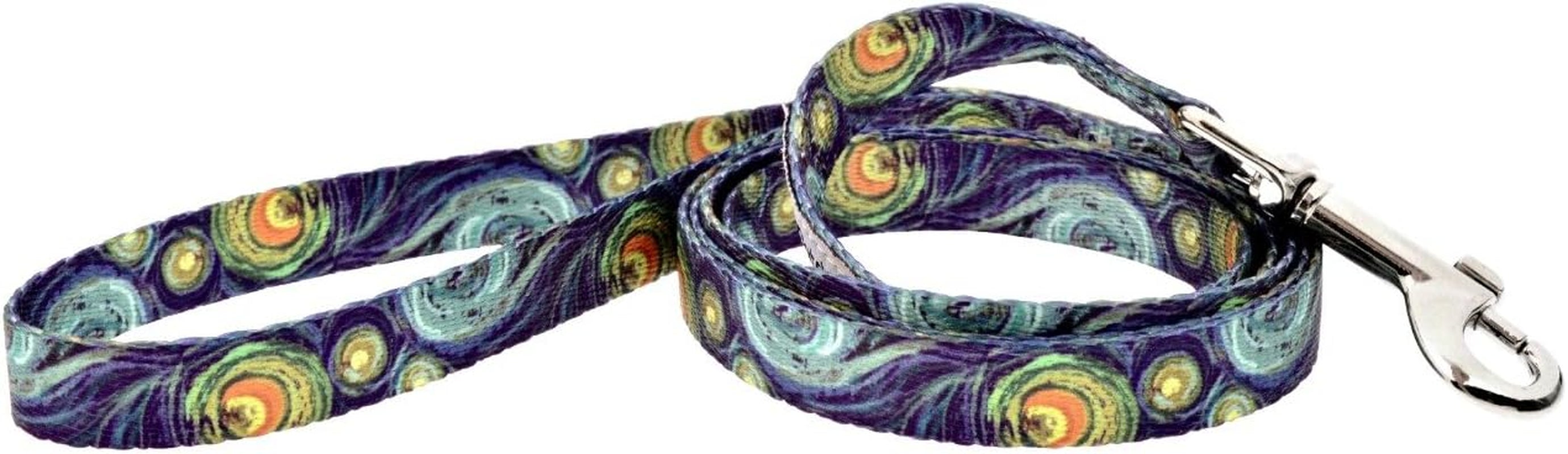 Eco Friendly Van Gogh Fashion Dog Leash, 5-Feet