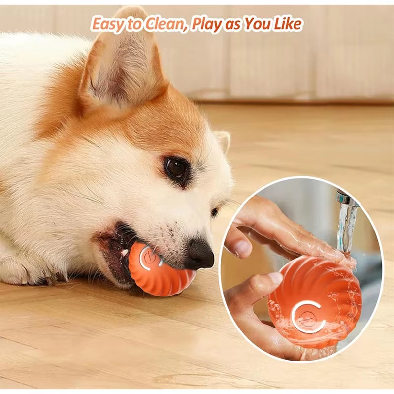 New Smart Pet Dog Ball Toy Electric Interactive Automatic Puupy Jumping Rolling Ball Rechargeable Moving Ball Toys for Dog