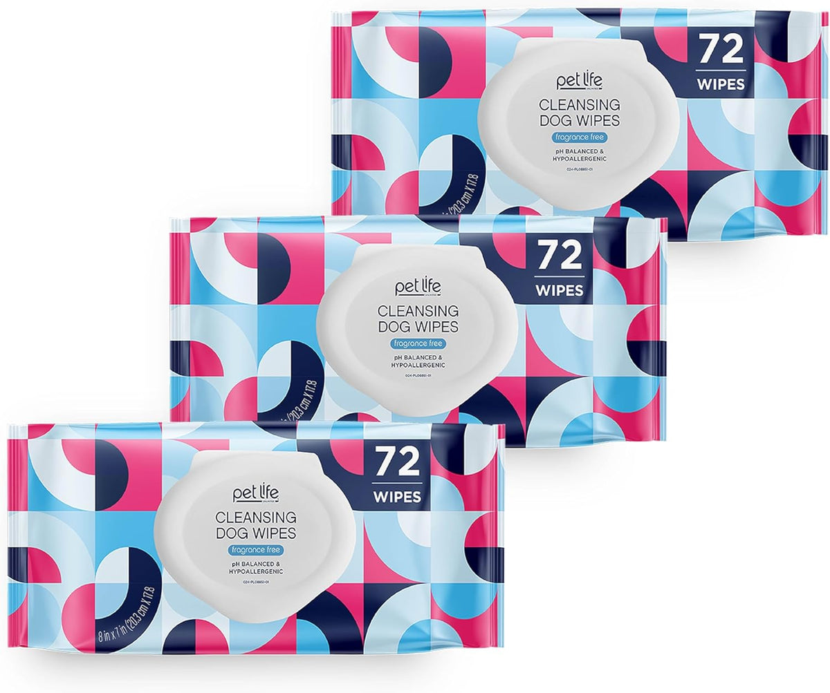 Pet Wipes for Dogs, Dog Cleaning Wipes - Plant-Based Dog Wipes with Moisturizing Aloe Leaf & Calendula - Made in the USA - Bergamot Apple Scent Dog Grooming Wipes - 40Ct (Pack of 1)