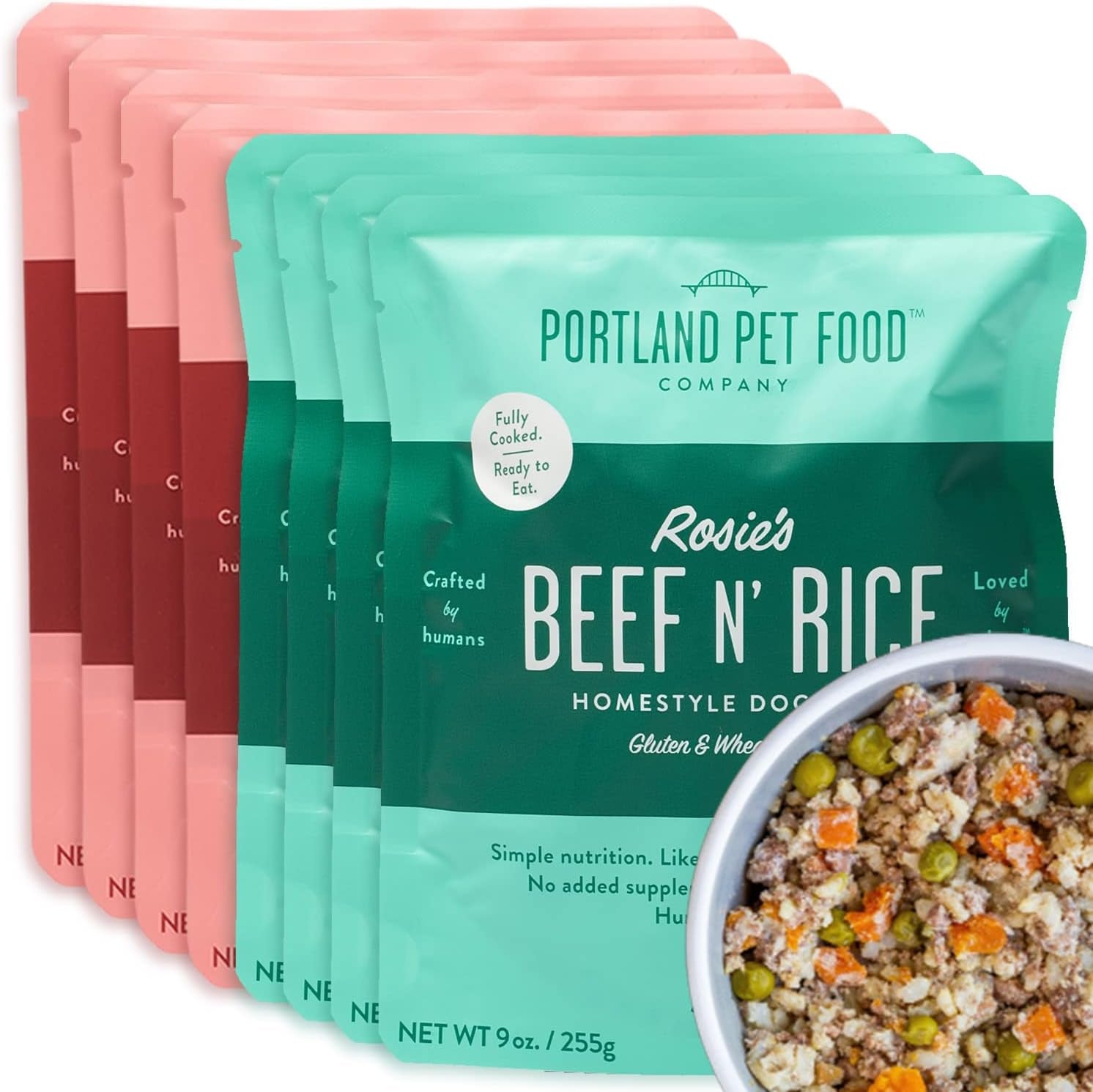 Hopkin'S Pork N’ Potato Fresh Dog Food Pouches - Human-Grade, Grain-Free Wet Meal Topper Mixer & Meals - Small & Large Breed Puppy & Senior Dogs - Made in the USA - 5 Pack