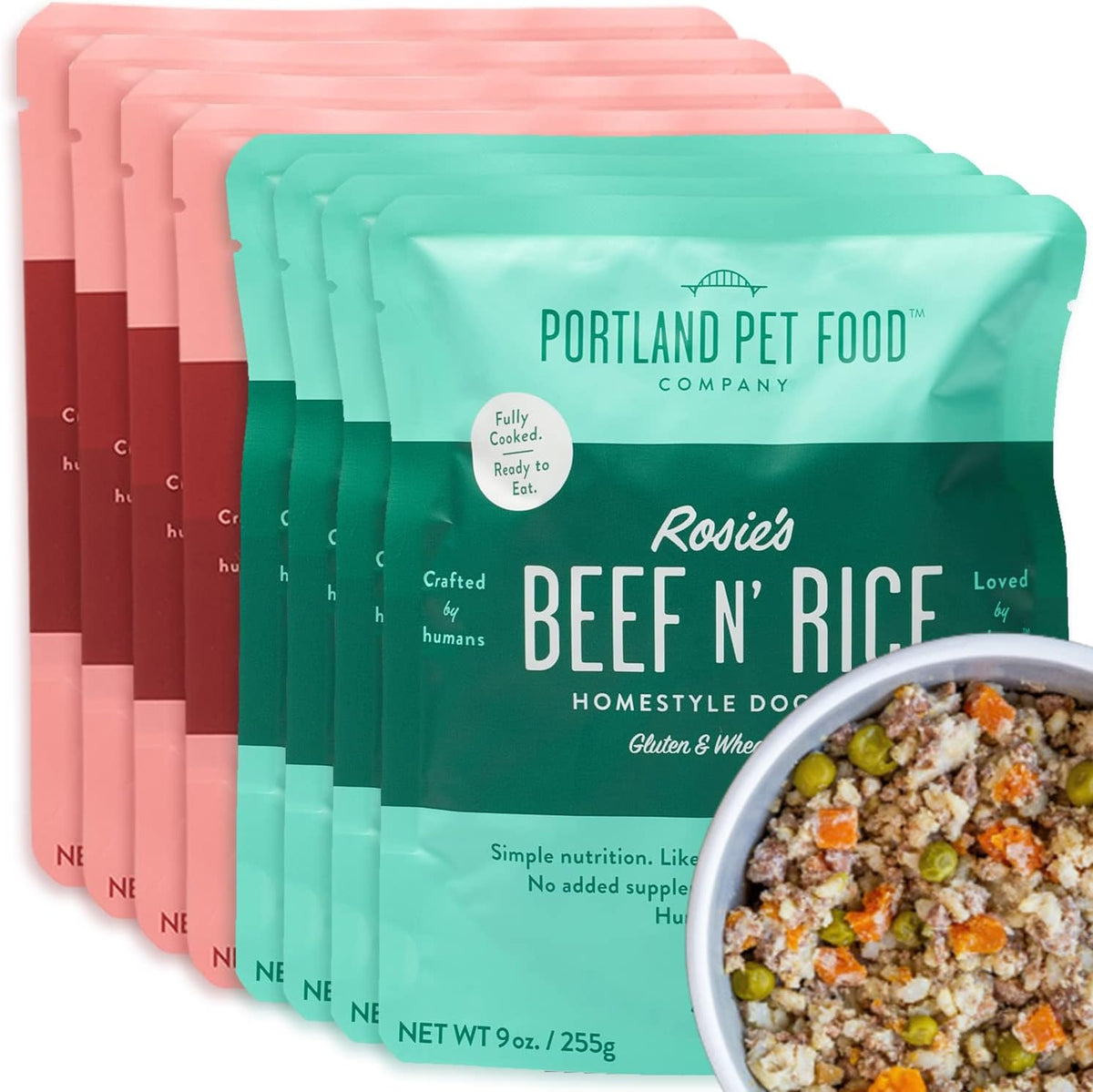 Hopkin'S Pork N’ Potato Fresh Dog Food Pouches - Human-Grade, Grain-Free Wet Meal Topper Mixer & Meals - Small & Large Breed Puppy & Senior Dogs - Made in the USA - 5 Pack