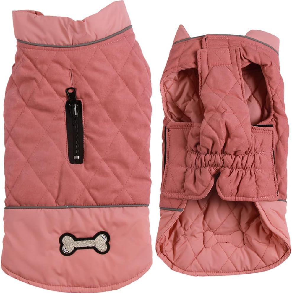 Workwear Style Dog Jacket with Built-in Harness