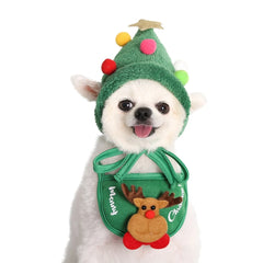 Christmas Pet Dog Cat Hat Small Puppy Santa Caps Christmas Party Pet Supplies Holiday Costume Ornaments Cosplay Head Accessories