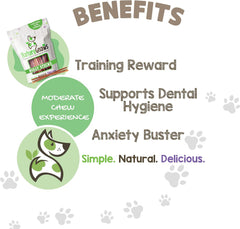 Super Skinny Bully Sticks for Small Dogs 5-6" (40 Count) - Long Lasting for Light Chewers and Puppies - Extra Thin Natural Beef Dog Chew Treats