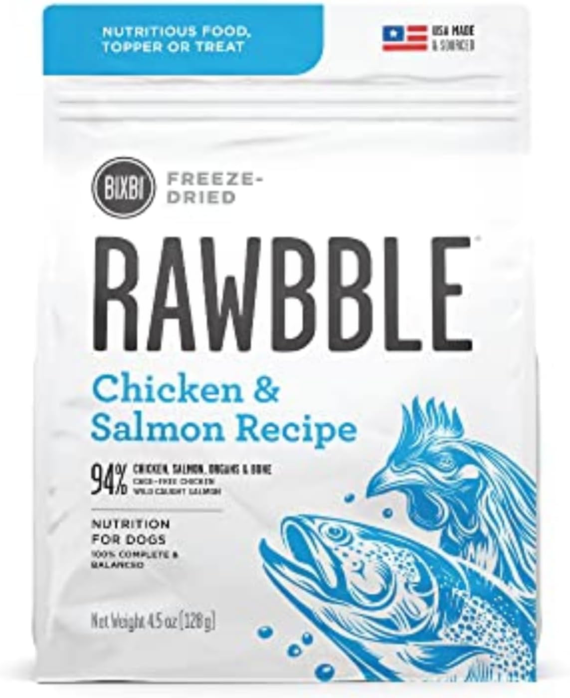 Rawbble Freeze Dried Dog Food, Pork Recipe, 26 Oz - 97% Meat and Organs, No Fillers - Pantry-Friendly Raw Dog Food for Meal, Treat or Food Topper - USA Made in Small Batches