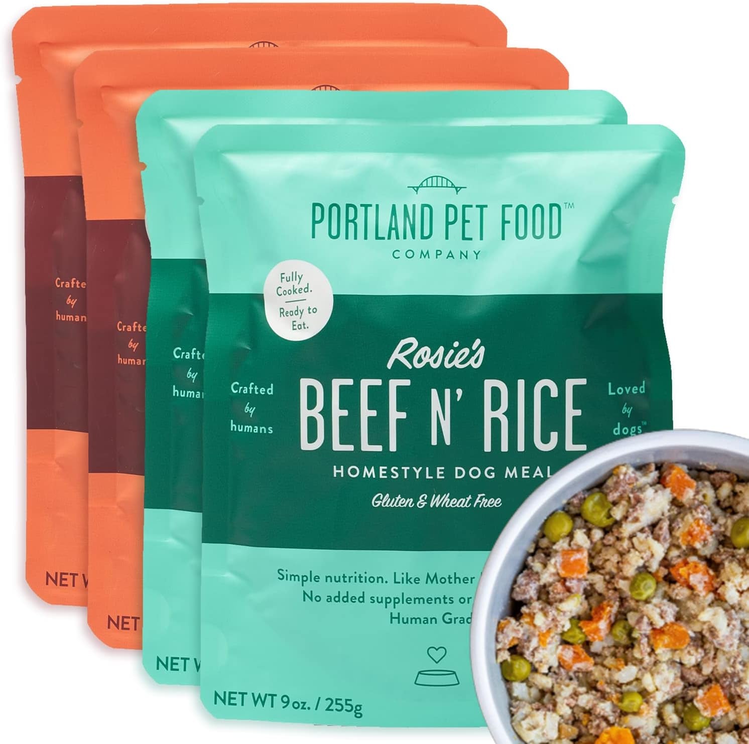 Hopkin'S Pork N’ Potato Fresh Dog Food Pouches - Human-Grade, Grain-Free Wet Meal Topper Mixer & Meals - Small & Large Breed Puppy & Senior Dogs - Made in the USA - 5 Pack