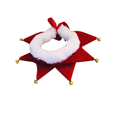 Adjustable Plush Dog Collar Cat Scarf with Bell Christmas Pet Decorate Accessories Pet Cute Tie Back Necklace Bandana Xmas Gifts