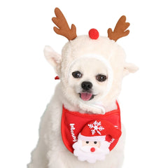 Christmas Pet Dog Cat Hat Small Puppy Santa Caps Christmas Party Pet Supplies Holiday Costume Ornaments Cosplay Head Accessories