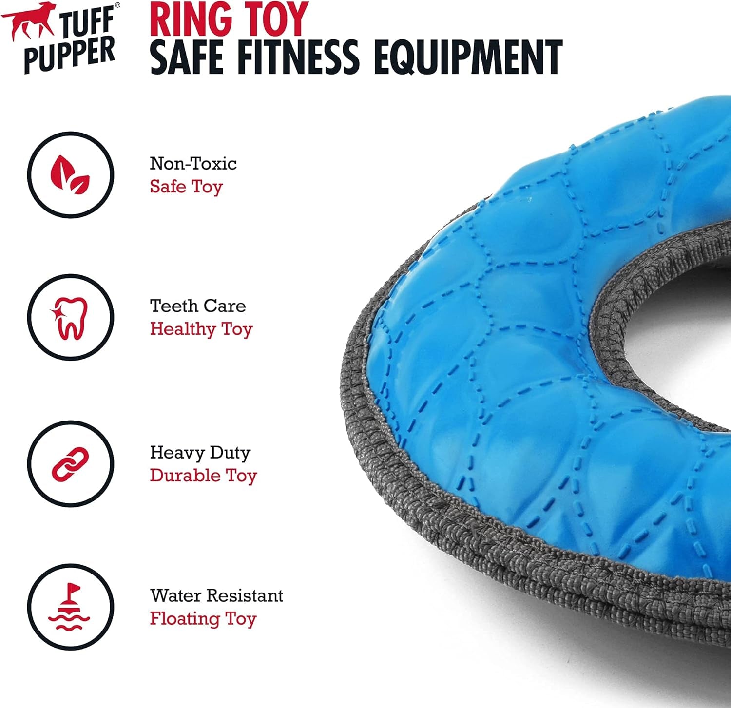 Superchewy Tough Floating Dog Water Toy Strong Natural Rubber | Great Dog Fetch Toy | Pool Swimming Toy for Puppy| Durable Training Toy for Non-Aggressive Chewers