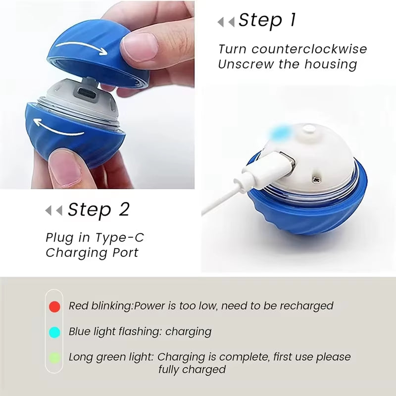 New Smart Pet Dog Ball Toy Electric Interactive Automatic Puupy Jumping Rolling Ball Rechargeable Moving Ball Toys for Dog