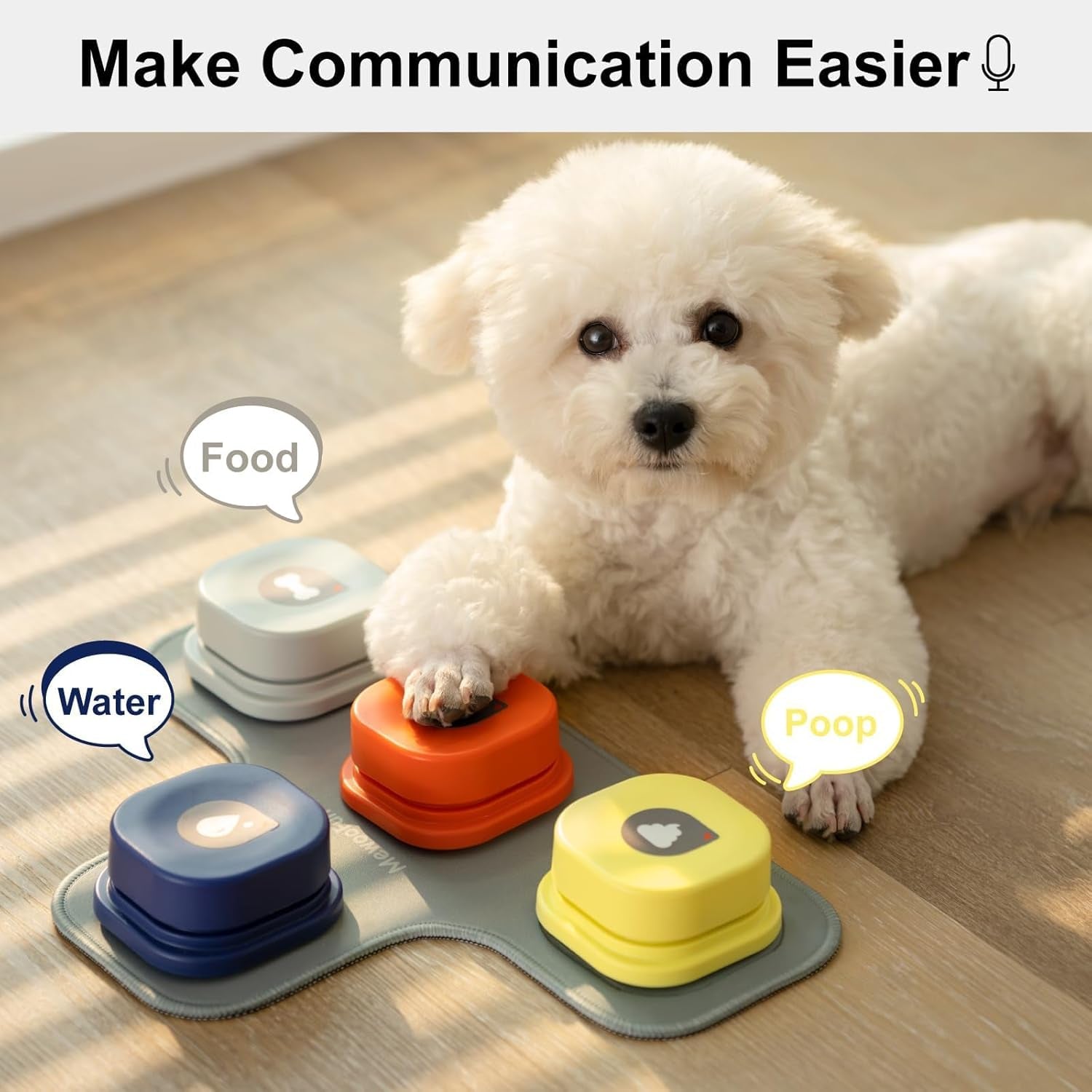 Pup Talk™ Interactive Dog Talking Buttons + Training Mat 🎤🐾