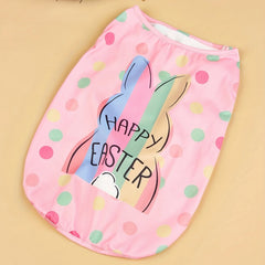 Easter Dog Vest Everyday Dog Hoodie and Holiday Pink Pet T-Shirt for Small Dogs and Cats