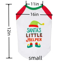 Christmas Pet Vest – Festive Sleeveless T-Shirt for Dogs & Cats 🎄 - Sweet Puppalini
